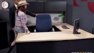 Asian dude fucked his secretary at the workplace for sex