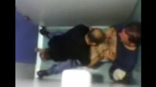 The camera in the toilet caught some intense action with gays engaging in passionate play