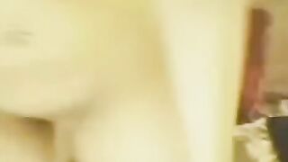 An Asian woman masturbates in front of the webcam with a strong desire