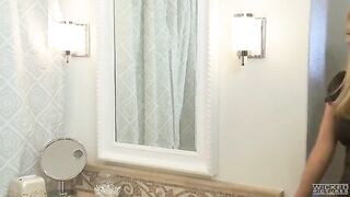The husband decided to reward his wife with sex in the bathroom