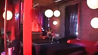 Black woman in latex suit saddled and fucked with passion