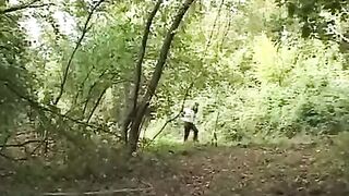 Appetizing girl was fucked in the forest by a guy