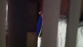 The man shoots his neighbors having sex with a camera