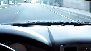 Nikki made a blowjob right in the car, it was quite a sight