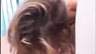 One young guy is having fun with two girlfriends at once