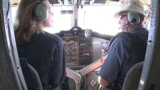 A guy is having sex with his favorite hot stewardess, she's amazing!
