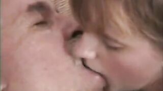 An old man almost tore his finger to a granddaughter