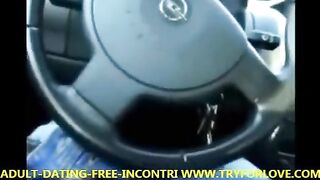 Blonde girl paid for the trip with her mouth in this hot video