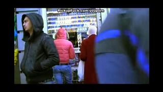 A blonde is meeting a guy she ordered and he fucked her