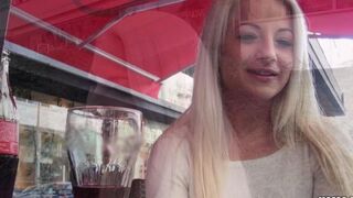 A blonde with natural tits enjoys private sex in HD