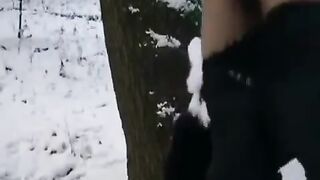 The guy tried to freeze the dick and pussy of the girl in a daring act