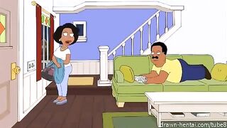 Porn parody of a famous TV show about a big city, Cleveland