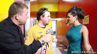 A group of guys fucked a girl in front of a crowd of spectators