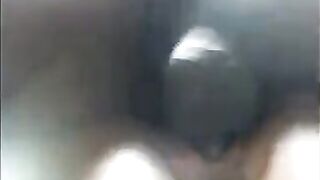 The black girl took a shower and her pussy was dripping wet
