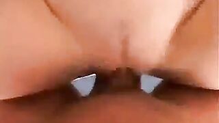 The pretty baby has a great fun with her sweet pussy