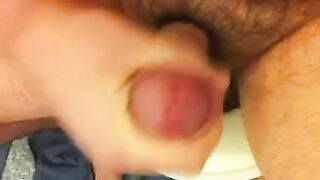 A girl masturbates her cock in front of a webcam model