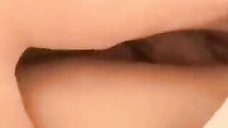 A threesome sex with two beautiful Russian girls and a guy ends with a cumshot