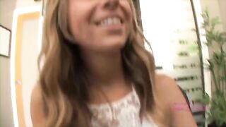 The girl is shown her tits, but she sucks like a slut