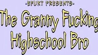 He could stick his dick in granny’s pantyhose crotch