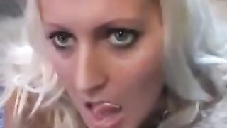The whims licked sperm from a spoon with a hot girl
