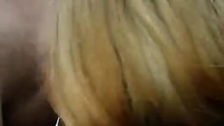 A winter blowjob on the street - a bold move!