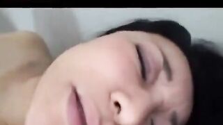 Fingered Japanese mature man and his hairy Asian hole