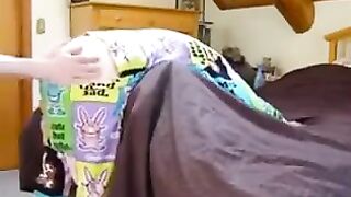 A girl with ties to her brother is showcasing BDSM skills in this video