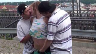 Amateur girl in threesome sex with two guys - Eporn