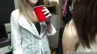 Instead of paying debt, the girls offered a wild party to the collector