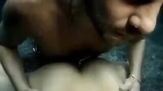 The beauty performed a blowjob right in the water and had sex