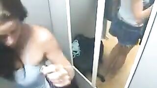 A guy shooting his naked sister with a camera hidden in the clock