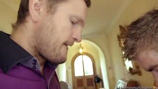 Two dicks tear the ass of a naive virgin, an intense DP scene