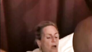 A mature woman is getting fucked by a BBC