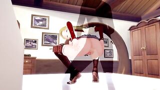 Jobless Reincarnation ZENITH GREYRAT gets her pussy filled with cum
