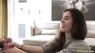 Fit slut Abbie Maley fucked hard at home by James Deen