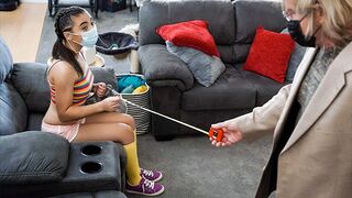 Adorable princess Zeroella Skies fucks her stepdad in every position