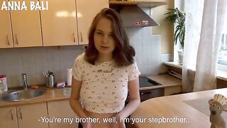 A young guy saw his stepsister taking intimate photos, so he got involved