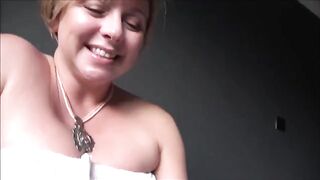 An experienced woman shows the way in this steamy scene