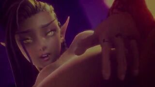 Hot Elaisha fuck with her boyfriend in 4K, 60FPS, 3D hentai style