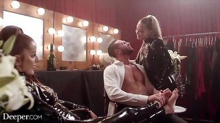 Avery and Vanna are having a threesome in the latex clothes