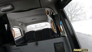 Cheeky Asian passenger pisses in the road, courtesy of FakeTaxi