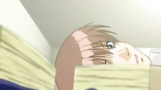 Hentai girl with big eyes captures perfect blowjob technique