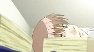 Hentai girl with big eyes captures perfect blowjob technique
