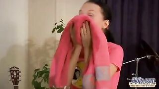 A grandfather fucks in his juicy ass a young girl