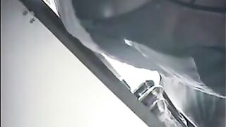 A hidden camera was set up at the checkout in the store