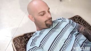 Nurse with big natural boobs assists a patient who has never had sex