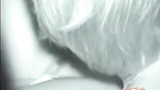 The guy licked the hairy pussy of his sleeping Asian stepsister