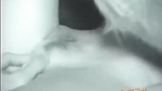The guy licked the hairy pussy of his sleeping Asian stepsister