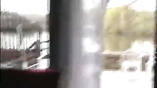 A hot chick is peeping under her skirt while masturbating on cam