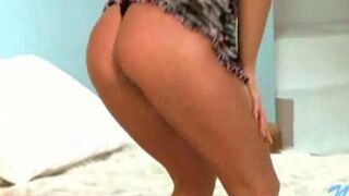 A young Russian debauchery removes her clothes on the camera